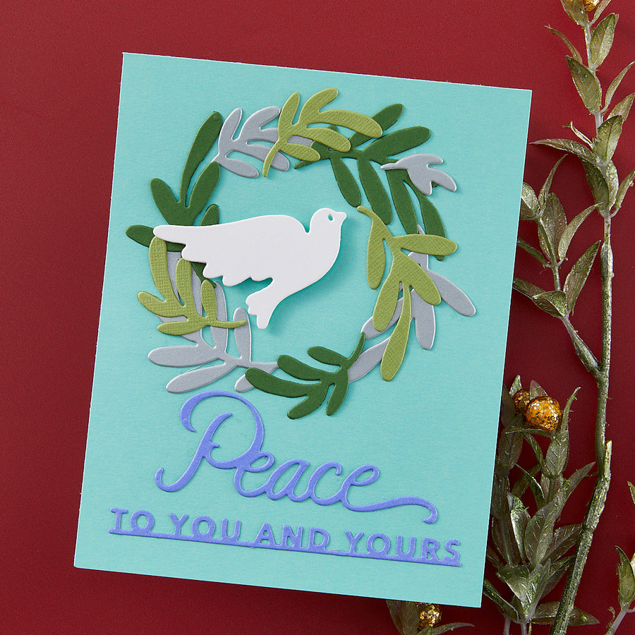 Spellbinders - Peace Dove Etched Dies from the Season of Wonder Collection by Stampendous