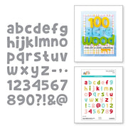 Spellbinders - Pooh's Alphabet, Numbers & More Etched Dies from the Say Cheese Classic Pooh Collection in Collaboration with Simple Stories