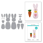 Spellbinders - Felt Carrot Companion Etched Dies from the Spring Felt Stitch & Create Collection by Nichol Spohr