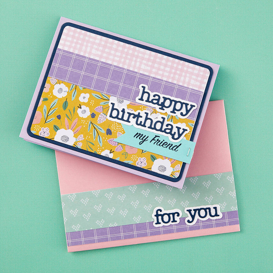 Spellbinders - A2 Gift Card Holder and Envelope Etched Dies from the All the Sentiments Collection by Stampendous