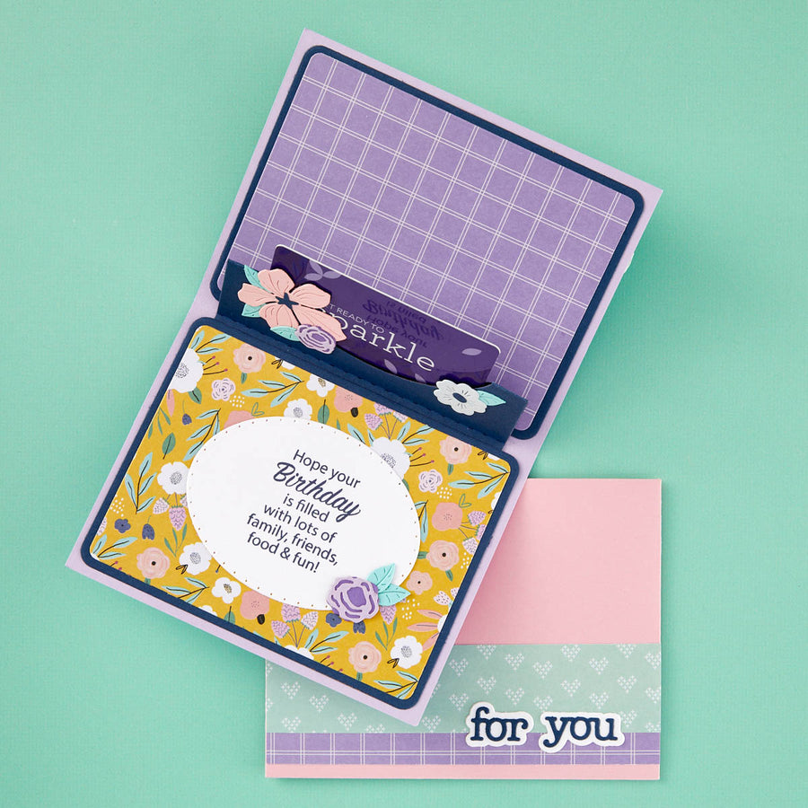 Spellbinders - A2 Gift Card Holder and Envelope Etched Dies from the All the Sentiments Collection by Stampendous