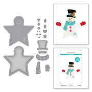 Spellbinders - Felt Snowman Star Etched Dies from the Felt Stitch & Create Collection by Nicole Spohr