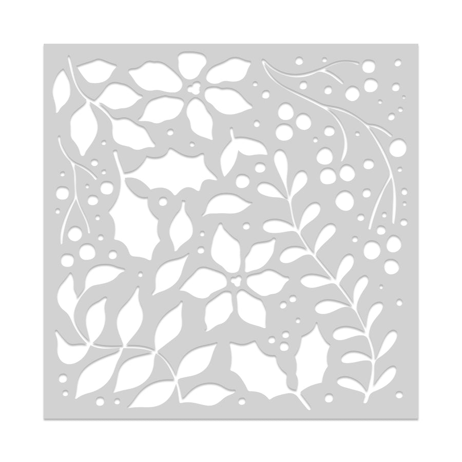 Hero Arts - Holiday Foliage Stencil