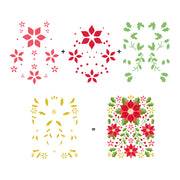 Hero Arts - Color Layering Poinsettia Pattern Stencils