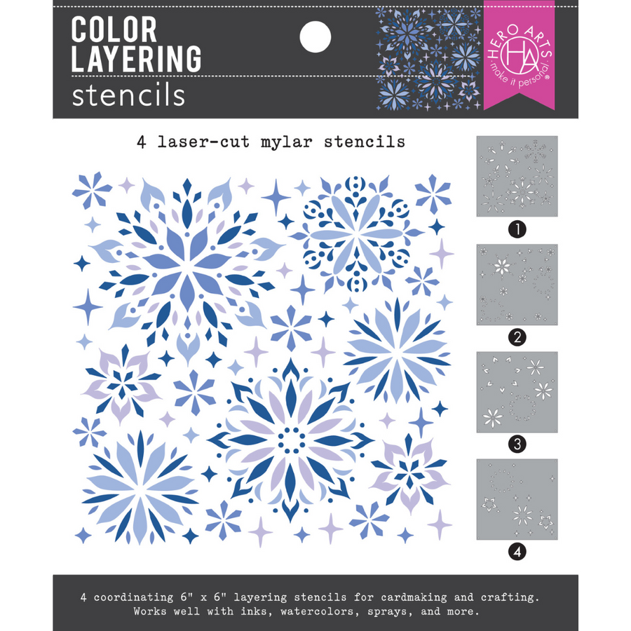 Hero Arts - Color Layering Snowflake Stencils