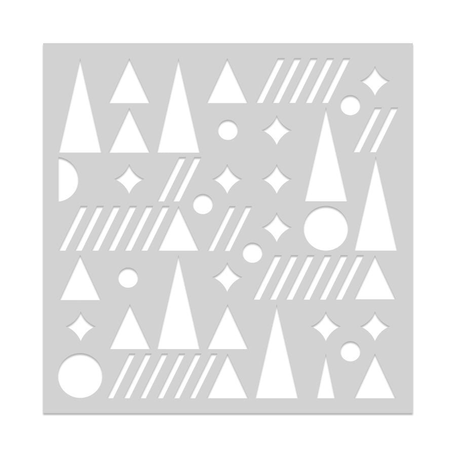 Hero Arts - Geometric Holiday Stencil