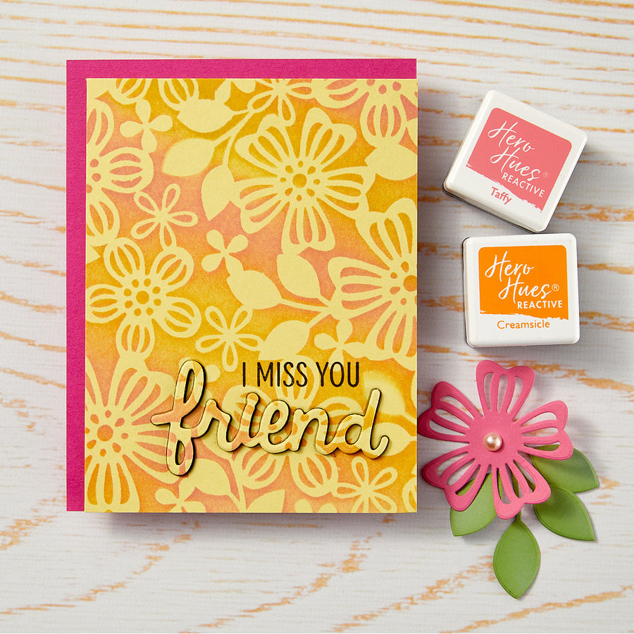 Hero Arts - Spring Floral Stencil from the Friendship Blooms Collection