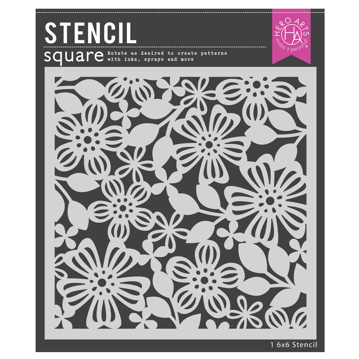 Hero Arts - Spring Floral Stencil from the Friendship Blooms Collection