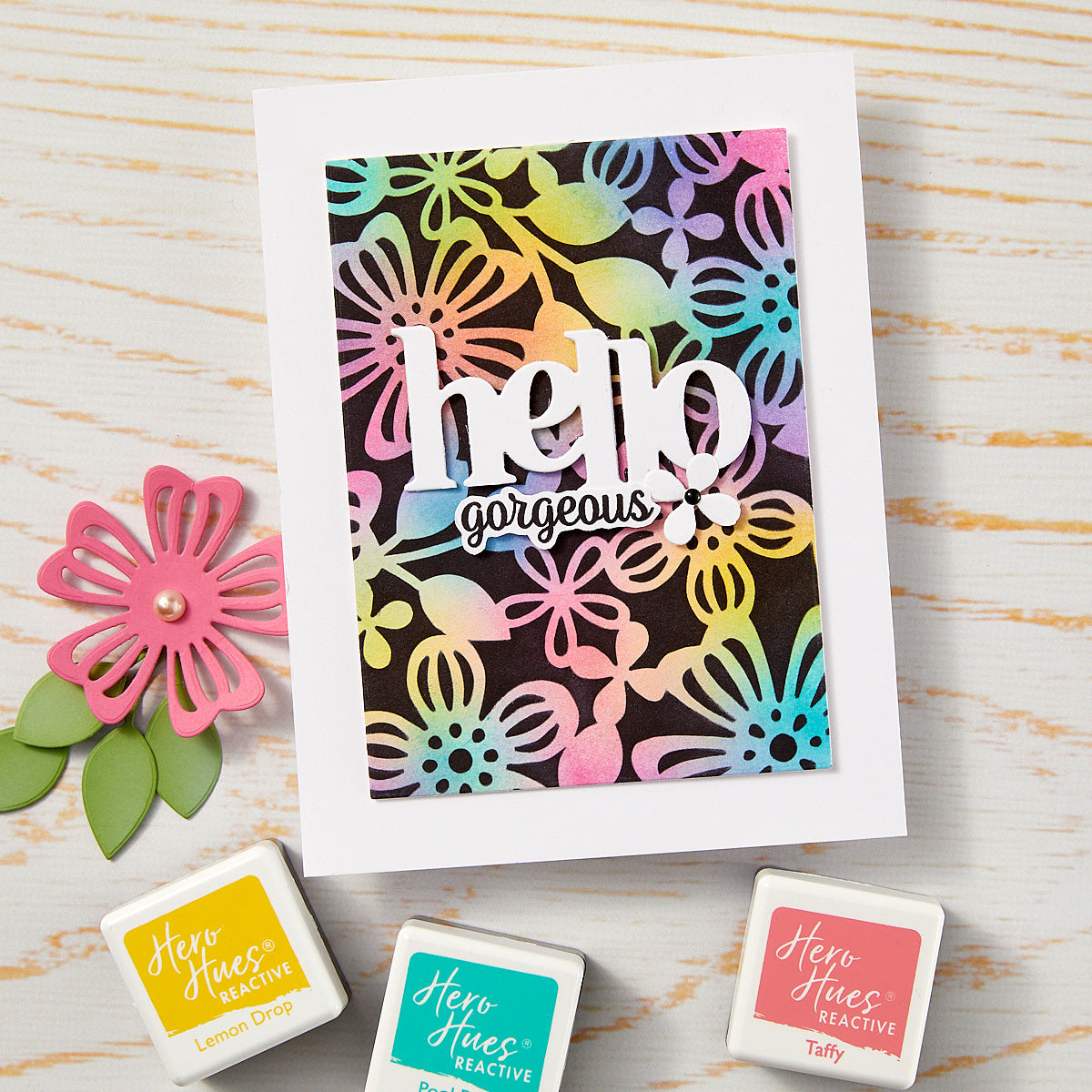 Hero Arts - Spring Floral Stencil from the Friendship Blooms Collection