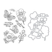 Hero Arts - Special Day Butterfly Stamp & Cut from the Spring Whimsy Collection