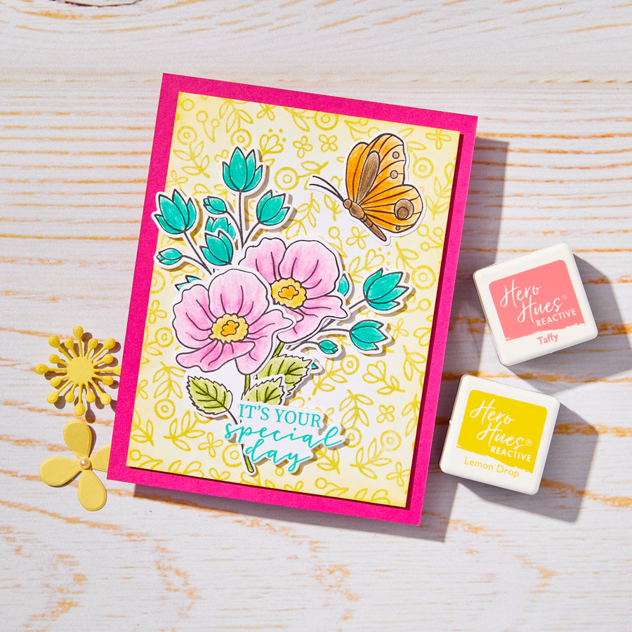 Hero Arts - Special Day Butterfly Stamp & Cut from the Spring Whimsy Collection