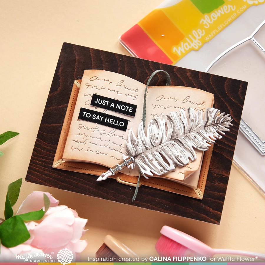 Waffle Flower - Subsentiments Quill Note Diecut