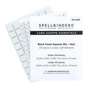 Spellbinders - Black Foam Squares Mix 1MM from Card Shoppe Collection by Spellbinders