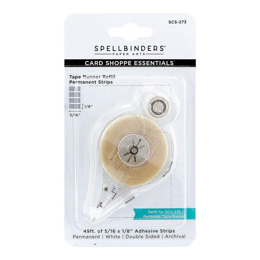 Spellbinders - Tape Runner Refill Permanent Adhesive Strips Card Shoppe Essentials