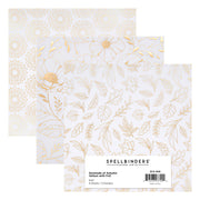 Spellbinders - Foiled Vellum 6 x 6" Paper Pad from the Serenade of Autumn Collection