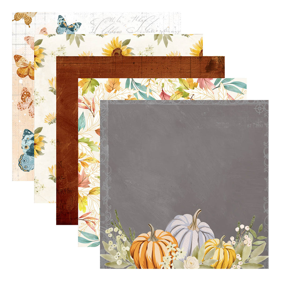 Spellbinders - Serenade of Autumn 6" x 6" Paper Pad from the Serenade of Autumn Collection