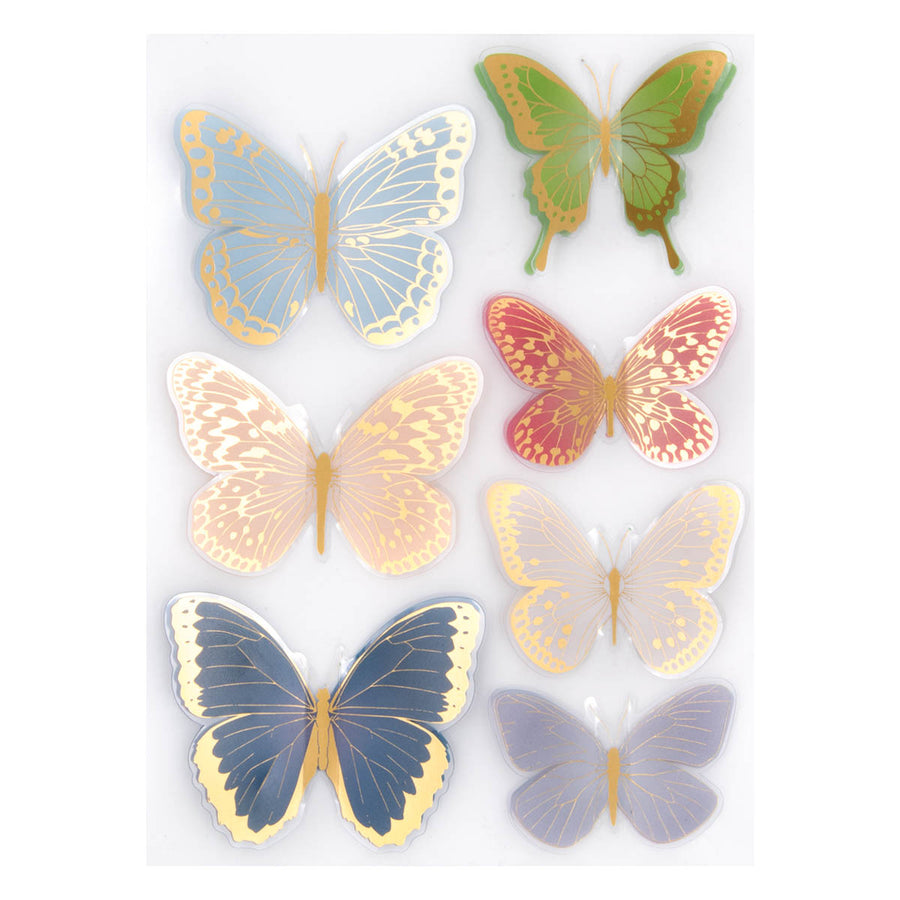 Spellbinders - Dimensional Autumn Butterfly Stickers from the Serenade of Autumn Collection