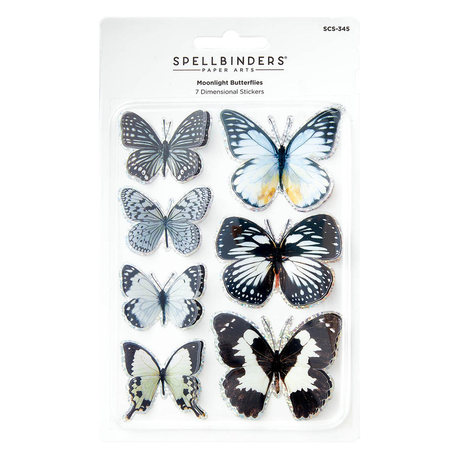 Spellbinders - Moonlight Butterflies Stickers from the Timeless Collection