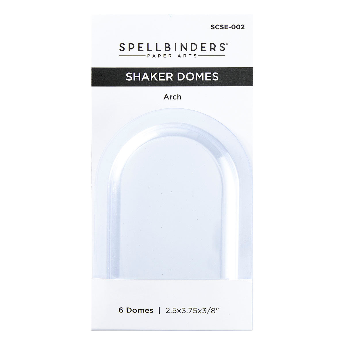 Spellbinders - Arch Shaker Dome - 6 pack