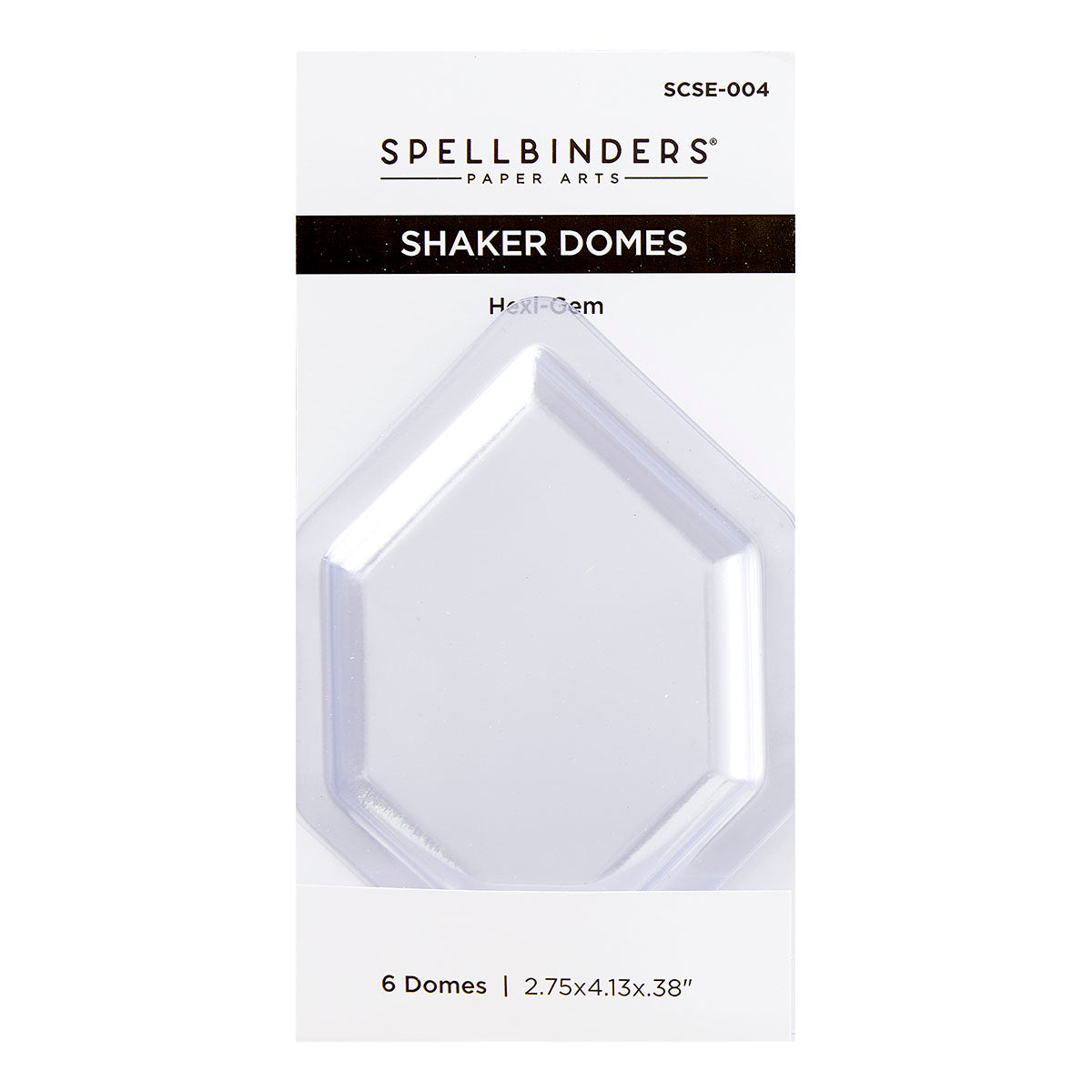 Spellbinders - Hexi-Gem Shaker Dome - 6 pack