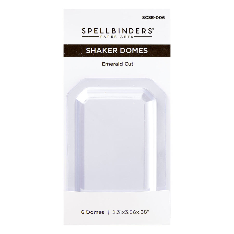 Spellbinders - Emerald Cut Shaker Dome - 6 pack