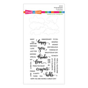 Spellbinders - All the Sentiments Clear Stamp & Die Set from the All the Sentiments Collection by Stampendous