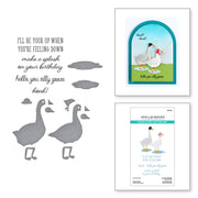 Spellbinders - Honk Honk Clear Stamp & Die Set from the On the Farm Collection