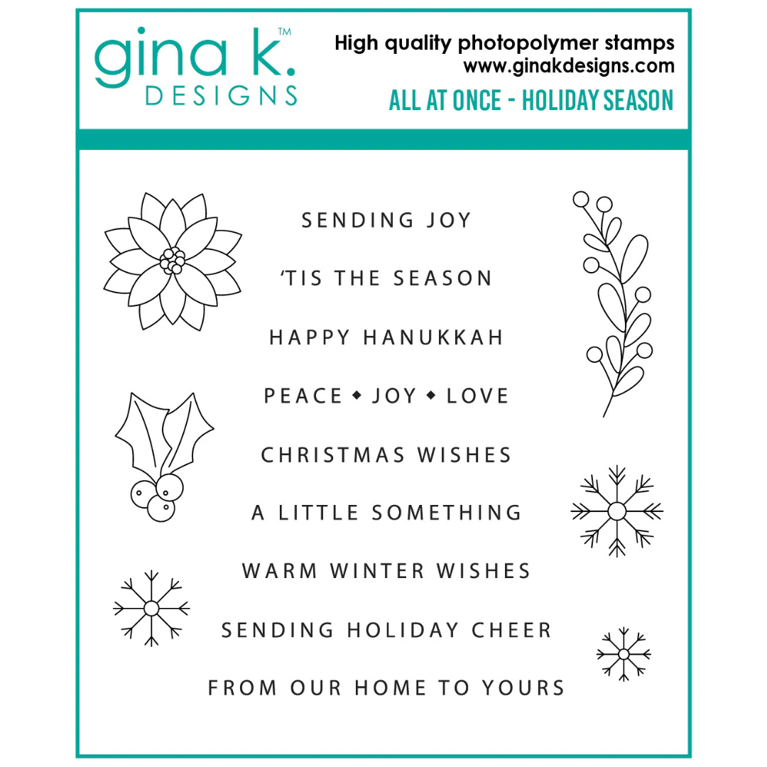 Gina K Designs - All at Once - Holiday Season Stamps