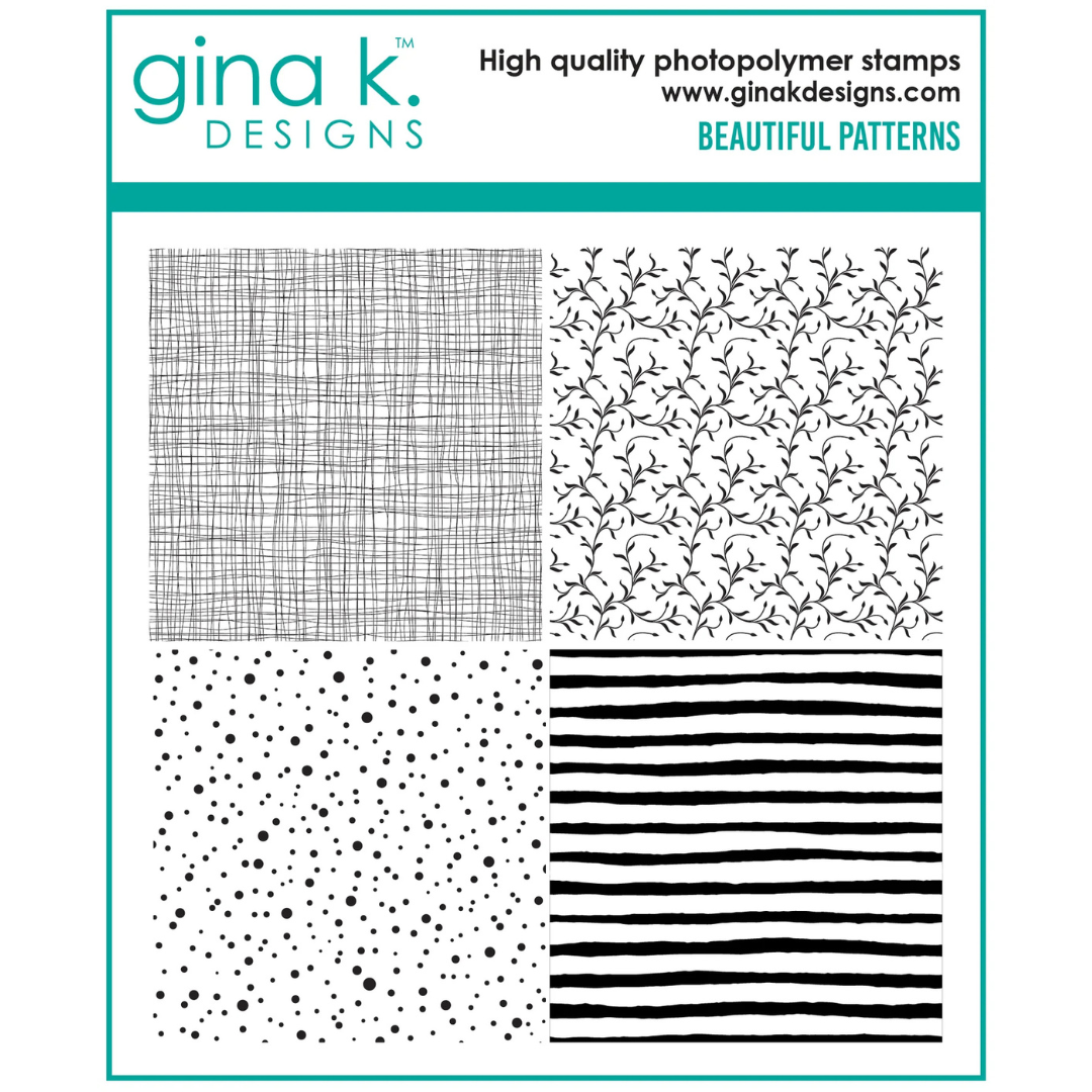 Gina K Designs - Beautiful Patterns Background Stamp