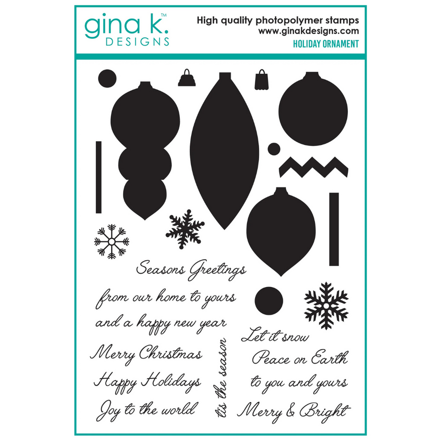 Gina K Designs - Holiday Ornaments Stamps