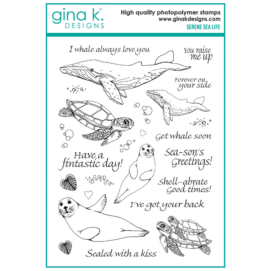 Gina K Designs - Serene Sea Life Stamps