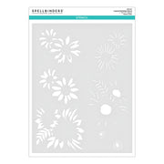 Spellbinders - Layered Sunflower Stencil from the Serenade of Autumn Collection