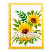 Spellbinders - Layered Sunflower Stencil from the Serenade of Autumn Collection