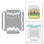 Spellbinders - Background Scapes Stencils from the Windows with a View Collection by Tina Smith