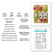 Spellbinders - Santa’s Sippin’ Sayings Clear Stamp Set from the Merry Mug & Circle Delights Collection by Nichol Spohr