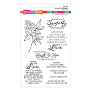 Spellbinders - Sincere Sentiments Clear Stamp Set from the All the Sentiments Collection by Stampendous