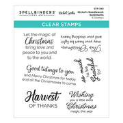 Spellbinders - Nichol's Needlework Sentiments Clear Stamp Set from the Nichol's Needlework Collection by Nichol Spohr