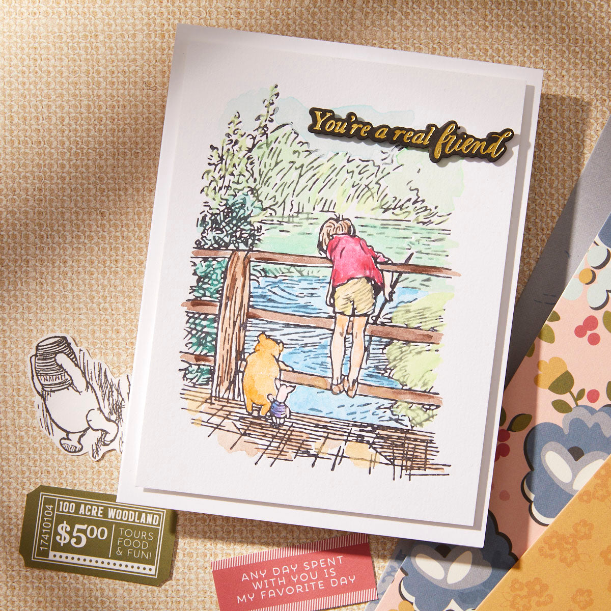 Spellbinders - Say Cheese Classic Pooh BetterPress Bundle in Collaboration with Simple Stories