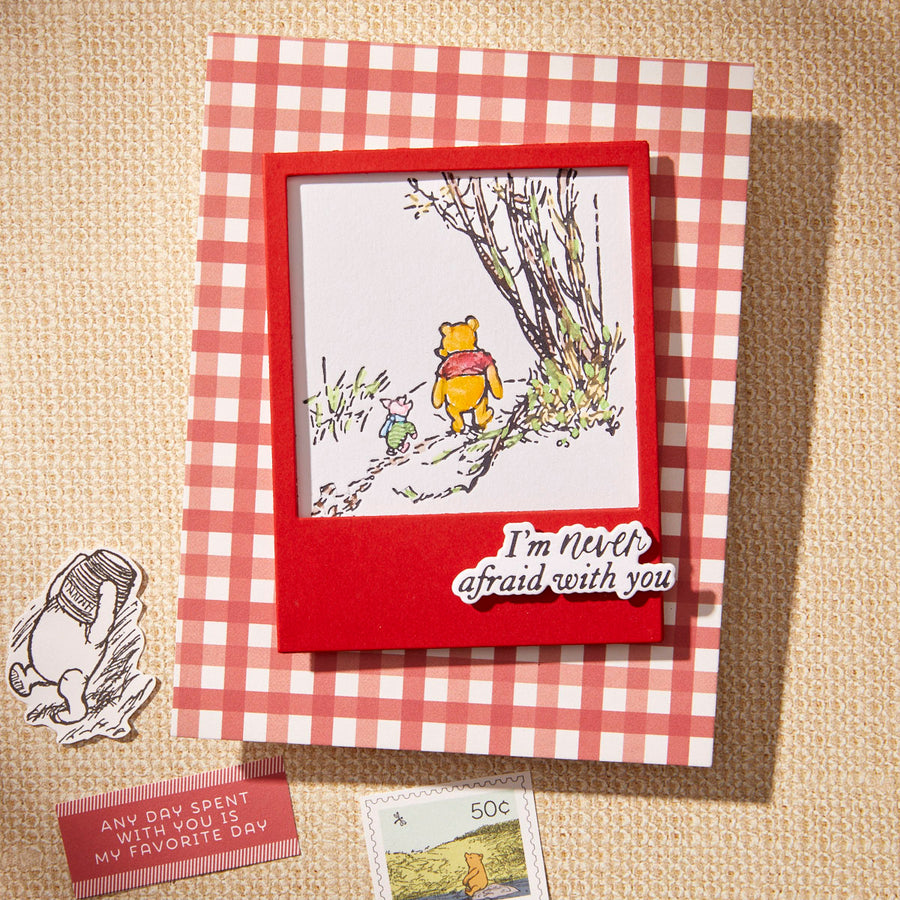 Spellbinders - Memory Frames Etched Dies from the Say Cheese Classic Pooh Collection in Collaboration with Simple Stories