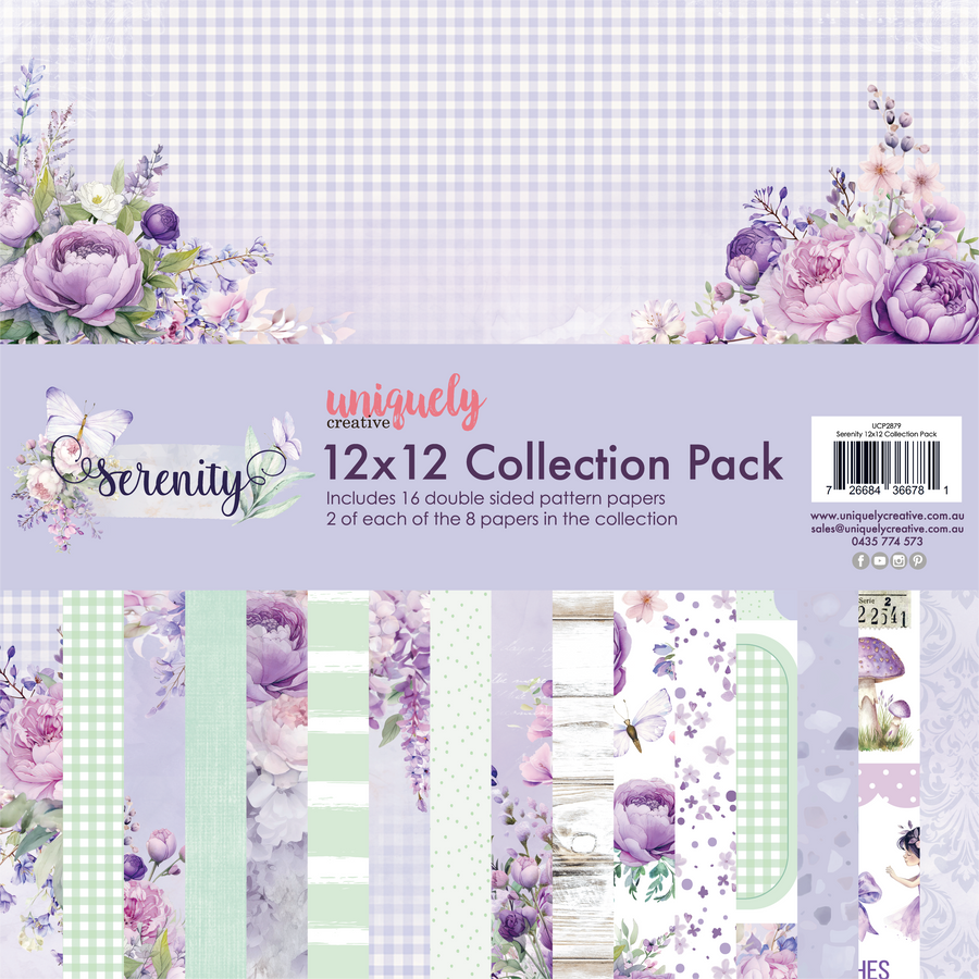 Uniquely Creative - 12" x 12" Serenity Collection Pack