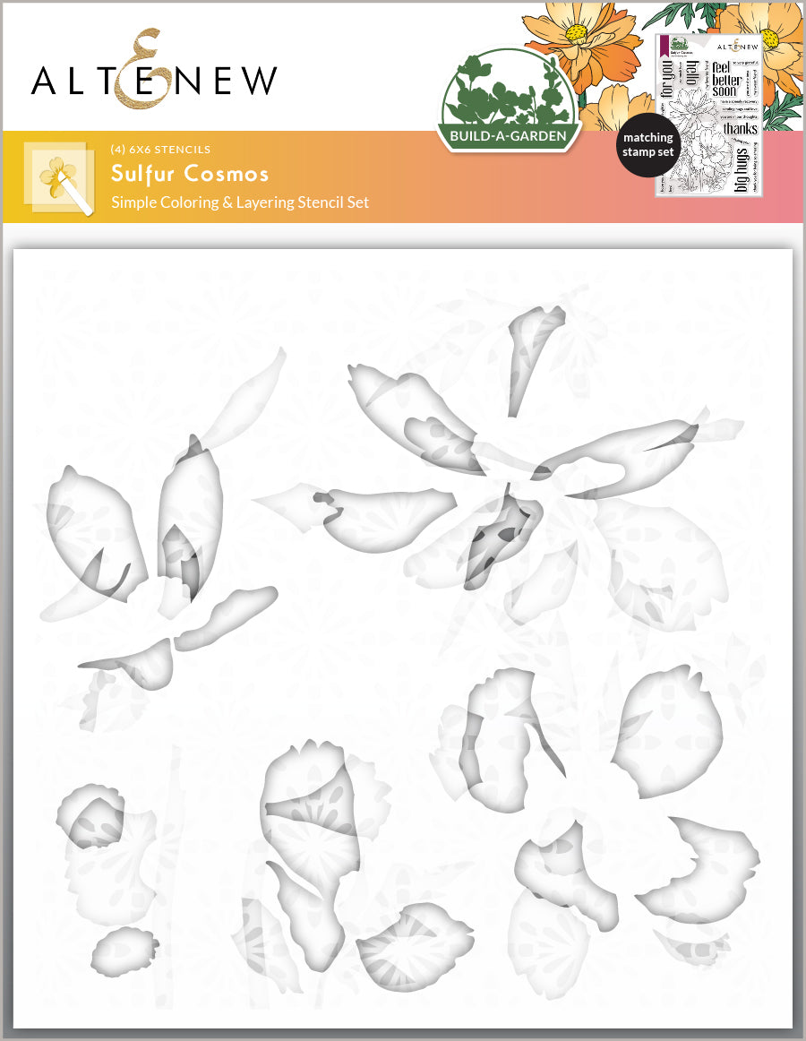 Altenew - Build-A-Garden: Sulfur Cosmos & Add-on Die Bundle