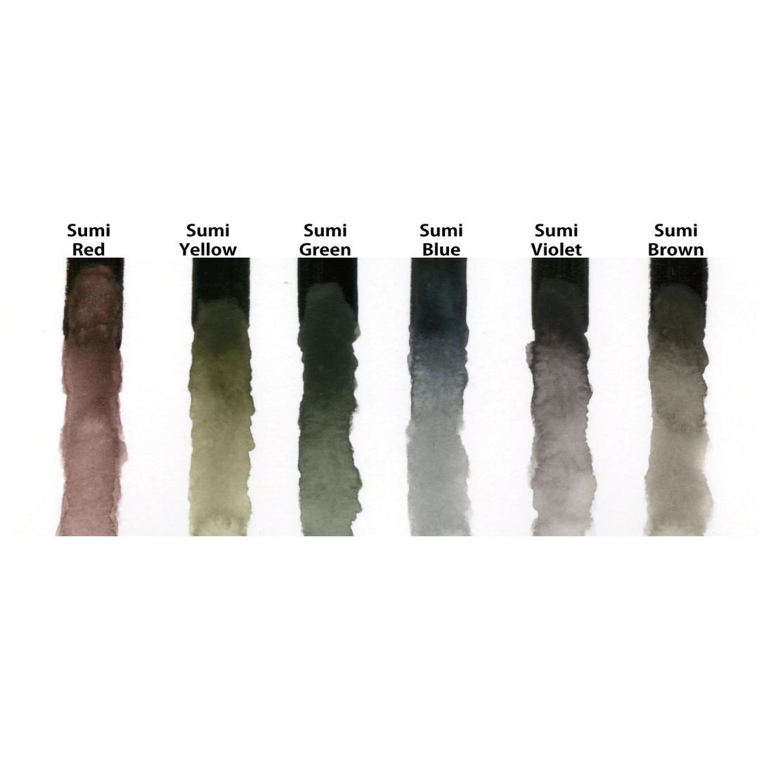 Kuretake - Gansai Tambi Sumi Colors (6 Color Set)