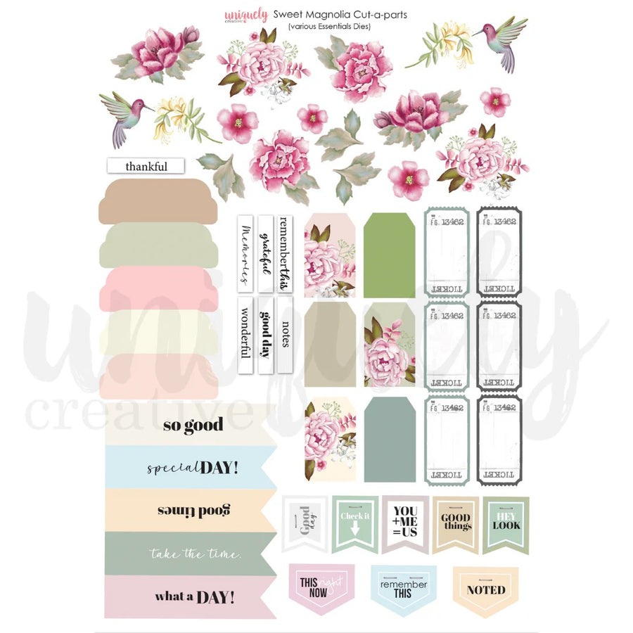 Uniquely Creative - Sweet Magnolia Cut-a-Part Sheet