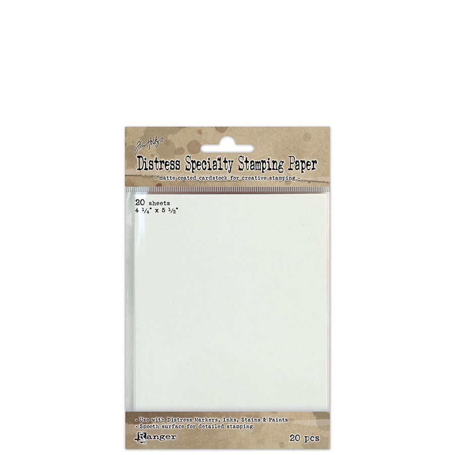 Tim Holtz - Distress Specialty Stamping Paper - 4.25" x 5.5" (20 sheets)