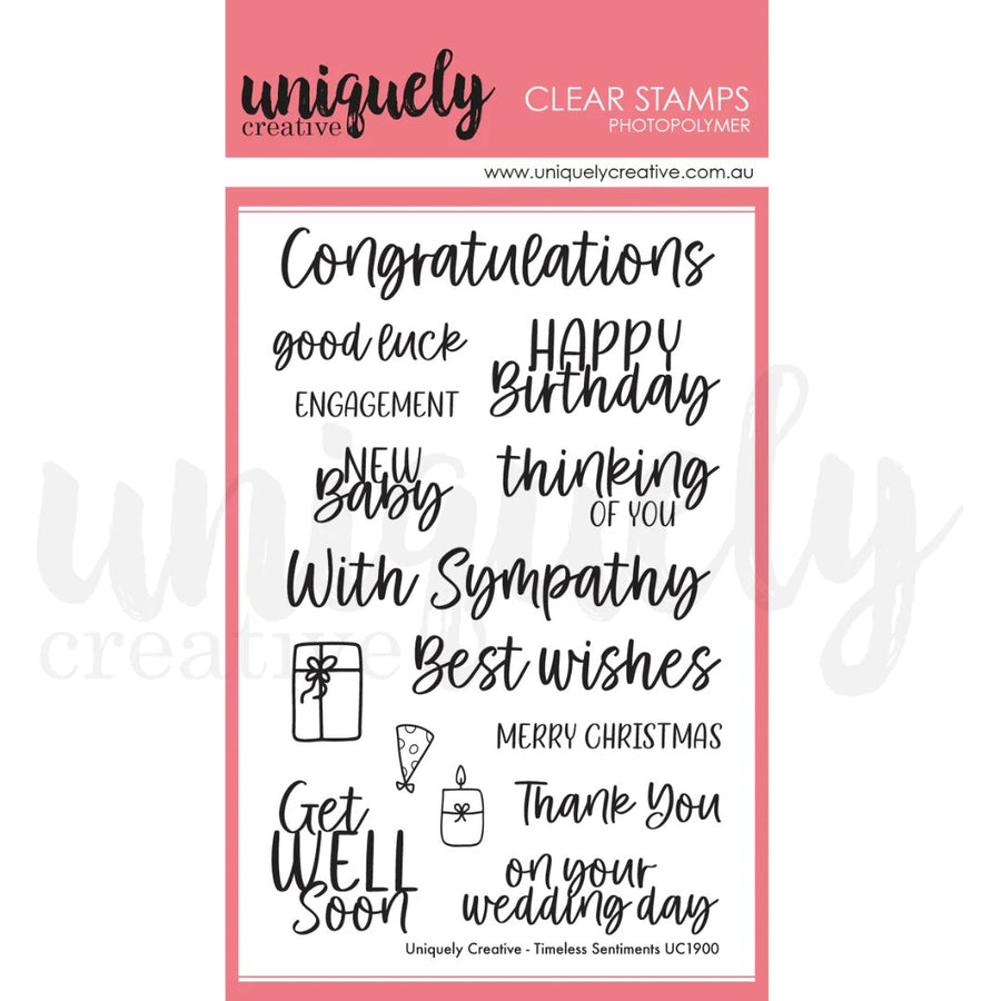 Uniquely Creative - Timeless Sentiments Stamp