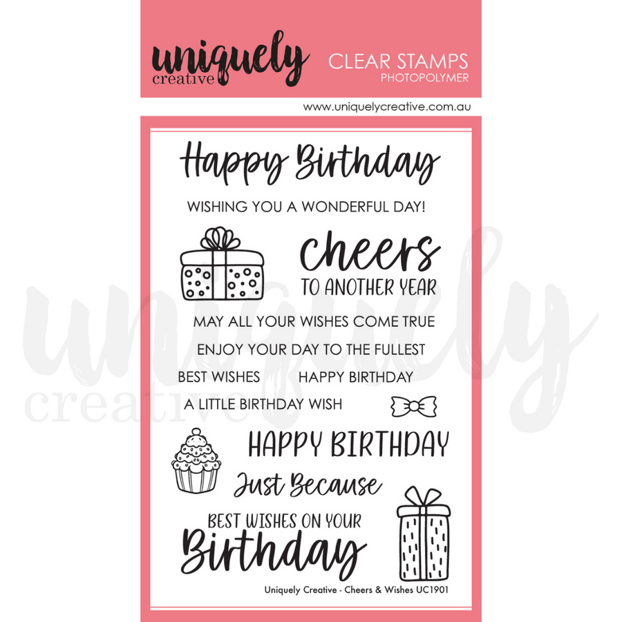 Uniquely Creative - Cheers & Wishes Stamp