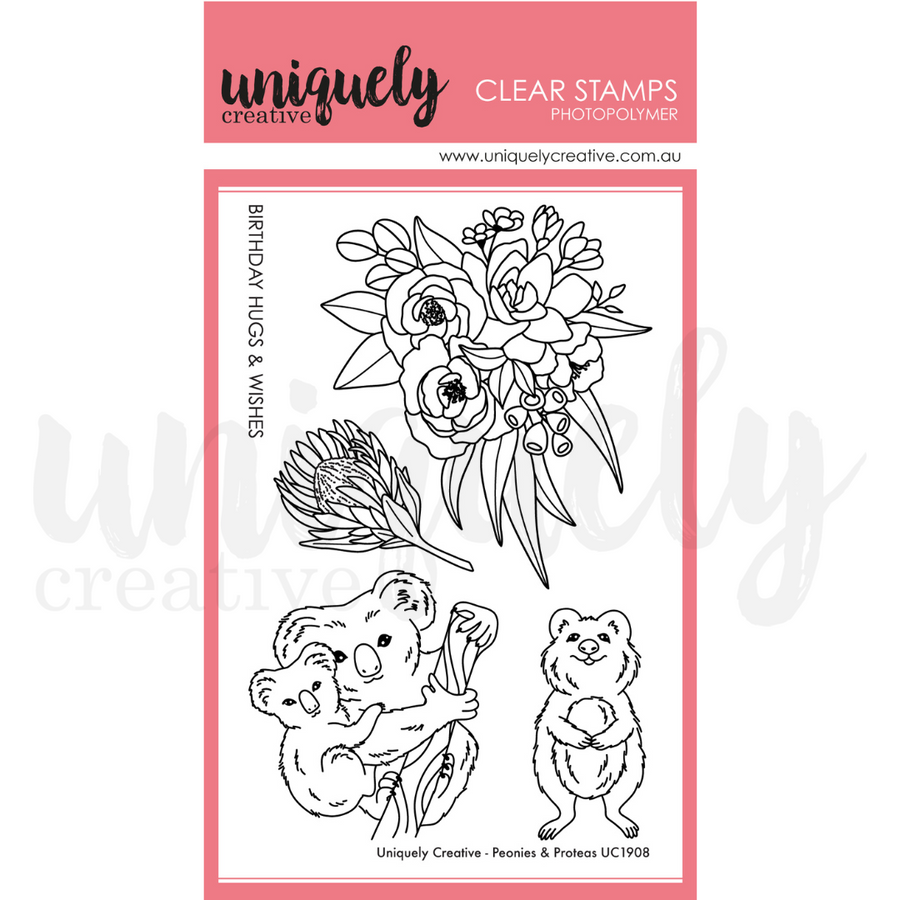 Uniquely Creative - Peonies & Proteas Stamps