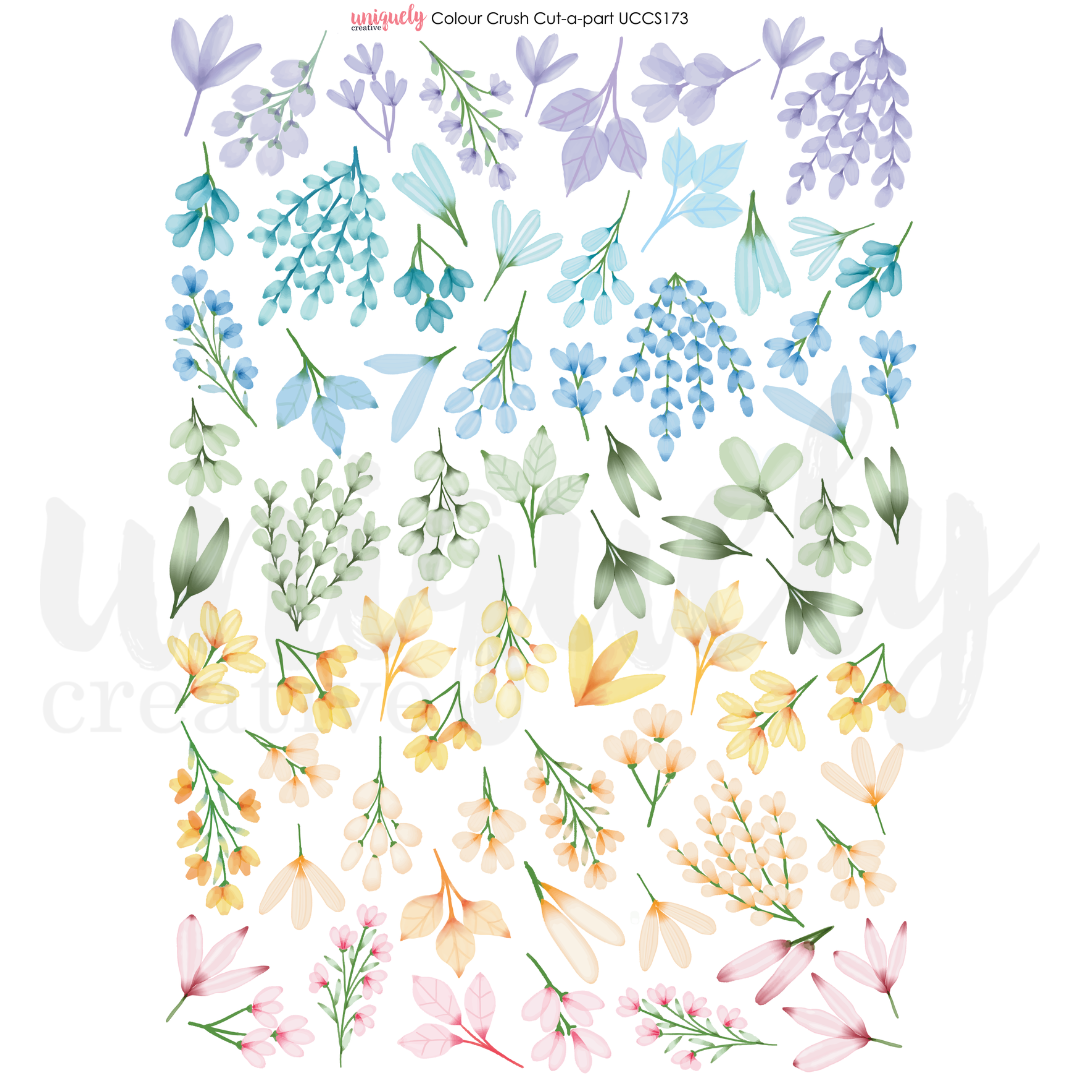 Uniquely Creative - Colour Crush Cut-a-Part Sheet