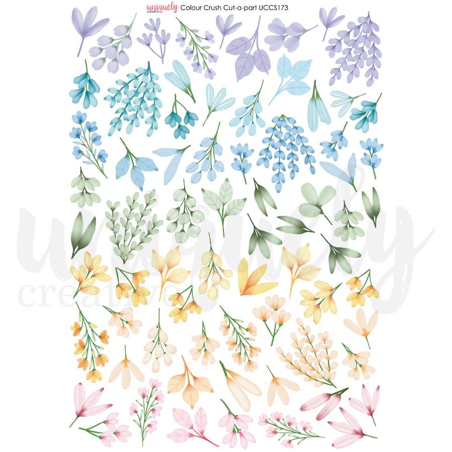 Uniquely Creative - Colour Crush Cut-a-Part Sheet