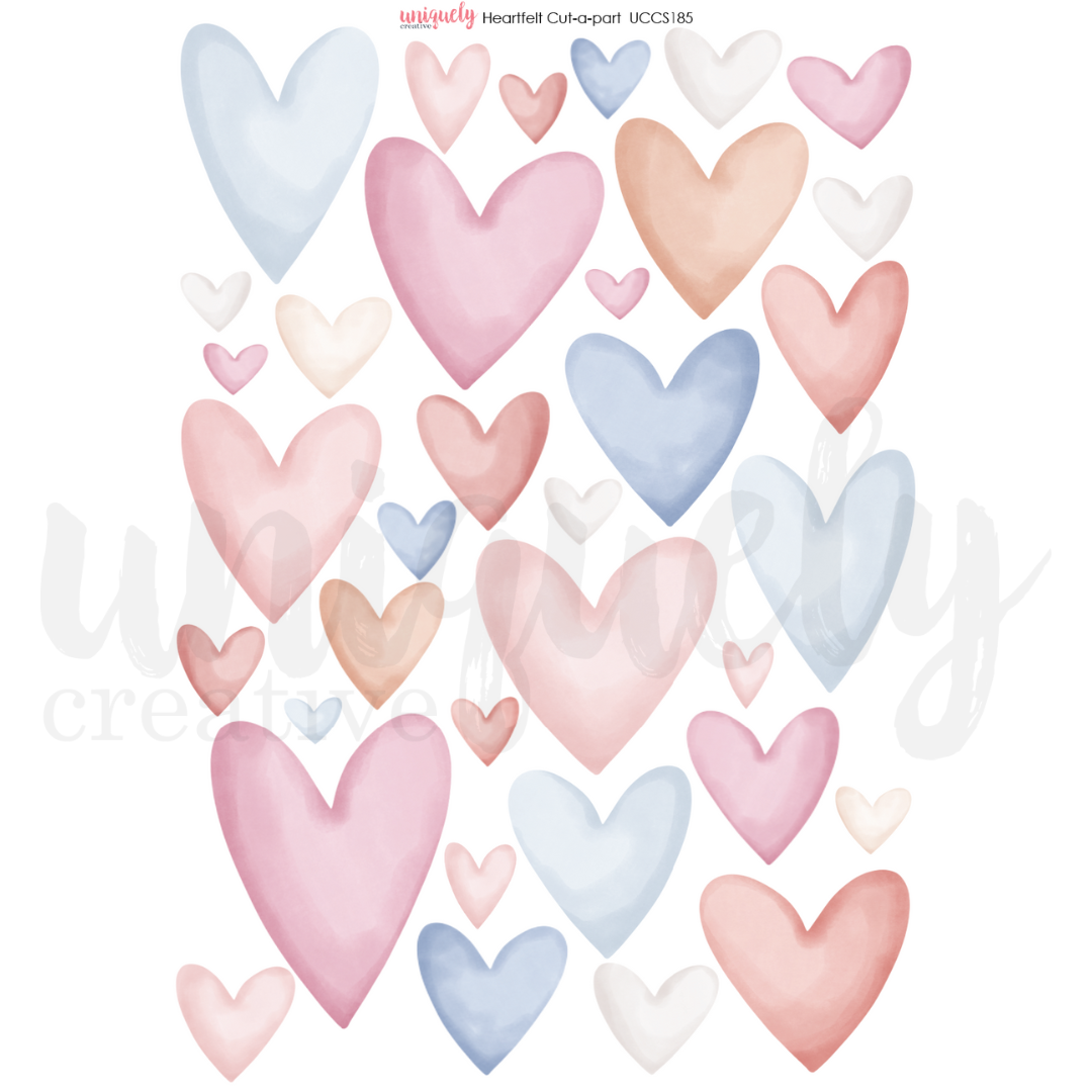 Uniquely Creative - Heartfelt Cut-a-Part Sheet